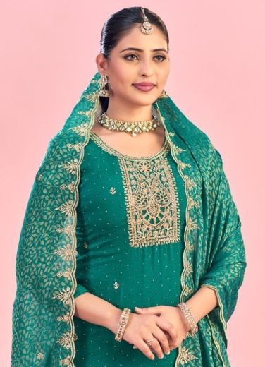HANIYA - Catalog # 64052 (Set of 9 Readymade Salwar Suits) by Amdavadi Fashion