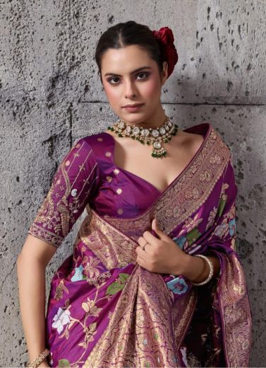 NAKSHI - Catalog # 64068 (Set of 4 Sarees) by S-Ethnic Lifestyle
