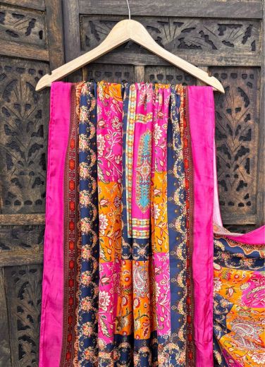 PURE GAJJI SILK PATOLA COLLECTIONS - Catalog # 64072 (Set of 8 Only Dupattas) by Desi Muse