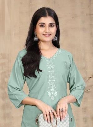 COTTON AFGHANI CO-ORD SETS - Catalog # 64078 (Set of 4 SIZE-SETS [Tops With Bottoms]) by AABHARAN