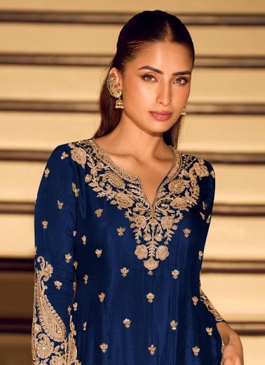 KANCHAN GOLD - Catalog # 64089 (Set of 4 Readymade Salwar Suits)