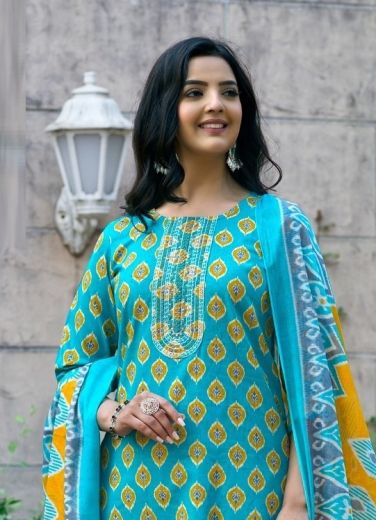 COTTON CANDY 1 - Catalog # 64100 (Set of 8 Readymade Salwar Suits)