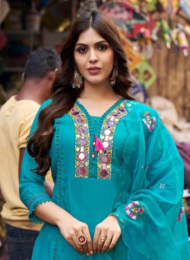 MIRROR - Catalog # 64102 (Set of 4 Readymade Salwar Suits)
