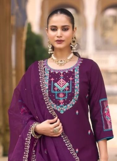 GOLDY - Catalog # 64121 (Set of 4 Readymade Salwar Suits)
