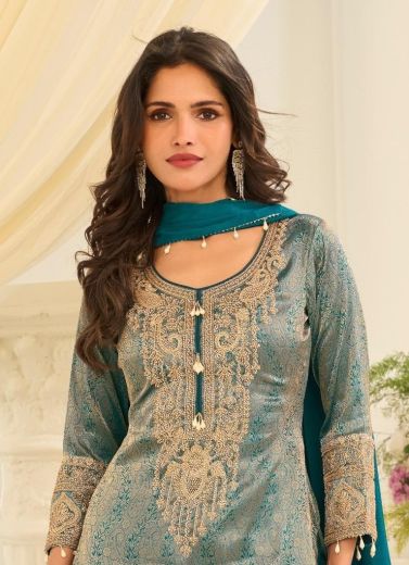 JACQUARD BEADS COLLECTION - Catalog # 64141 (Set of 9 Readymade Salwar Suits)