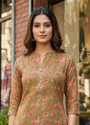 RASHMIKA - Catalog # 64143 (Set of 7 Readymade Women's Kurtis / Tops)