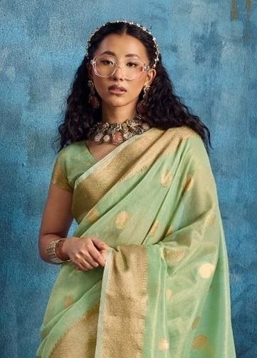 KORRA TISSUE PAITHANI - Catalog # 64158 (Set of 6 Sarees)