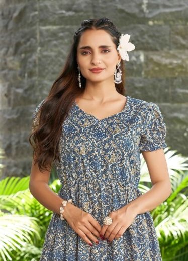 SRIKAYA - Catalog # 64215 (Set of 3 Readymade Women's Kurtis / Tops)