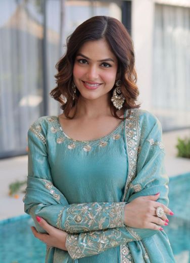 SERIES 9320 - Catalog # 64242 (Set of 2 Readymade Salwar Suits)