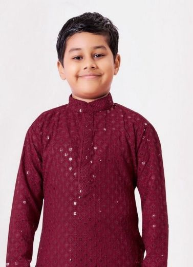 HEAVY CHIKANKARI BOYS WEAR - Catalog # 64249 (Set of 8 Men's Ethnic Wear)
