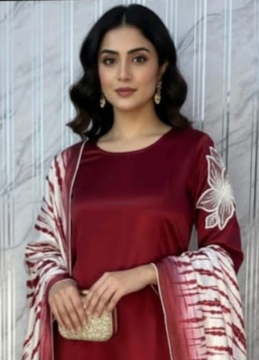 ZAHRA GLAMOUR - Catalog # 64285 (Set of 3 Readymade Salwar Suits)