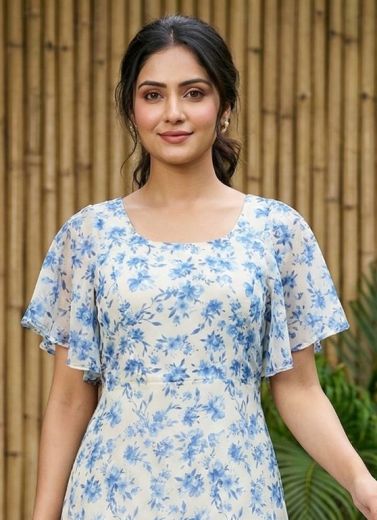 TROPICAL - Catalog # 64359 (Set of 6 Readymade Women's Kurtis / Tops)
