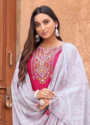 SAGAAI 2 - Catalog # 64408 (Set of 6 Readymade Salwar Suits)