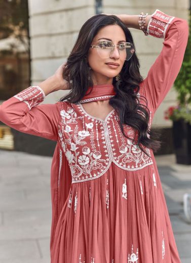 LAKHNAVI 8 NEW COLORS - Catalog # 64432 (Set of 4 Readymade Salwar Suits)