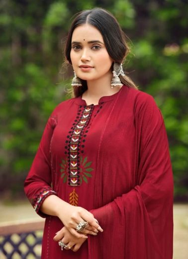 SAANVI - Catalog # 64442 (Set of 6 Readymade Salwar Suits)