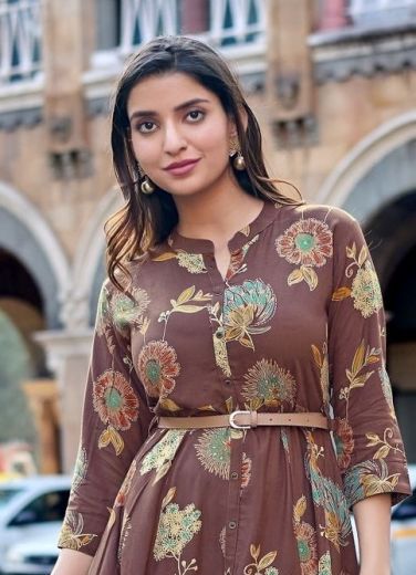 BELT 25 - Catalog # 64485 (Set of 6 Readymade Women's Kurtis / Tops)