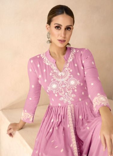 LAKHNAVI 6 GOLD - Catalog # 64516 (Set of 5 Readymade Salwar Suits)