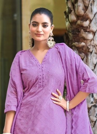NIDHI - Catalog # 64546 (Set of 4 SIZE-SETS [Readymade Salwar Suits])