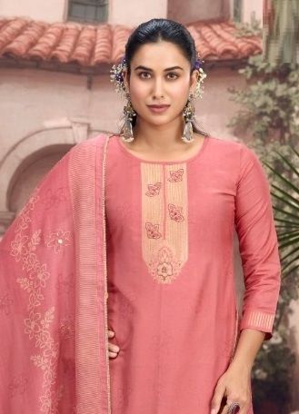 ADIRA - Catalog # 64547 (Set of 4 Semi-Stitched / Un-Stitched Suits)