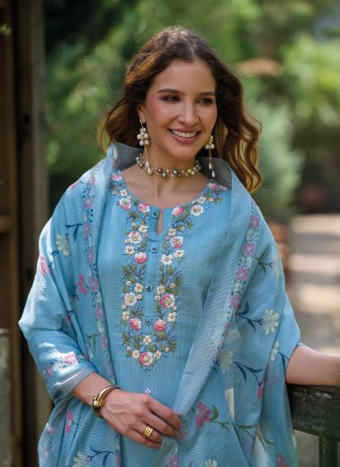 SUMMER GARDEN - Catalog # 64550 (Set of 4 Readymade Salwar Suits)