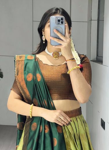 SERIES 8135 - Catalog # 64568 (Set of 4 Semi-Stitched Lehengas)