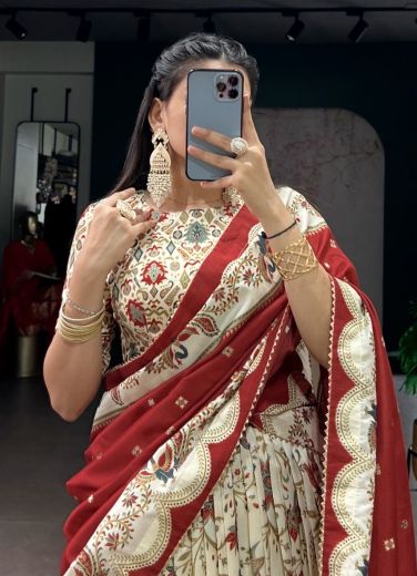 SERIES 1256 - Catalog # 64620 (Set of 4 Semi-Stitched Lehengas)