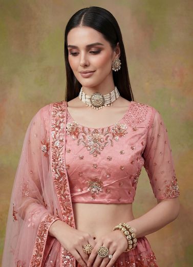 SERIES 3011 - Catalog # 64636 (Set of 2 Semi-Stitched Lehengas)