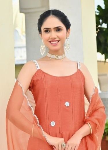 SLEEVELESS SPAGHETTI SUIT SET - Catalog # 64638 (Set of 4 SIZE-SETS [Readymade Salwar Suits])