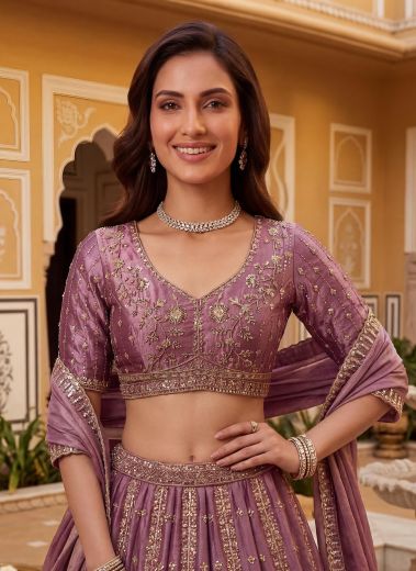 SERIES 2986 - Catalog # 64658 (Set of 4 Semi-Stitched Lehengas)
