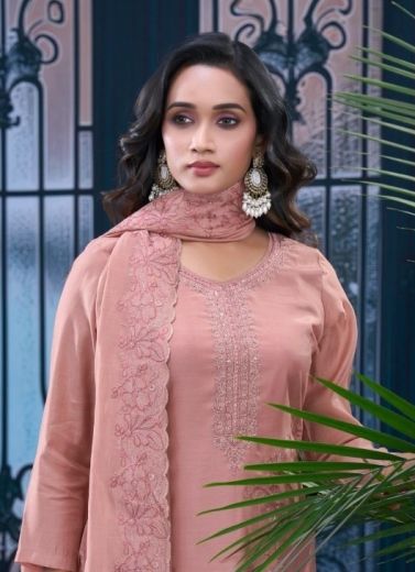 NAARI - Catalog # 64670 (Set of 4 Semi-Stitched / Un-Stitched Suits)