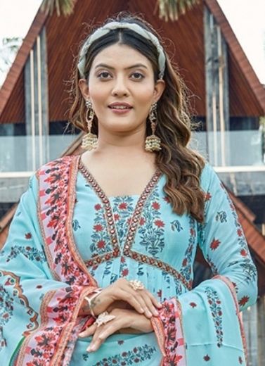AMEYAA - Catalog # 64695 (Set of 2 Readymade Salwar Suits)