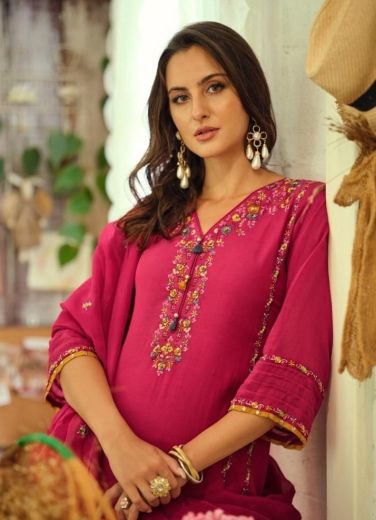 POORVA - Catalog # 64702 (Set of 6 Readymade Salwar Suits)