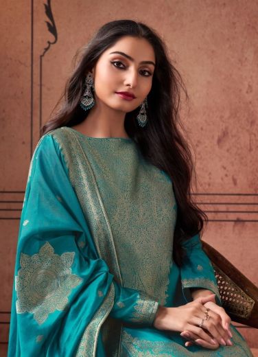 SILKY 5 - Catalog # 64708 (Set of 4 Readymade Salwar Suits)