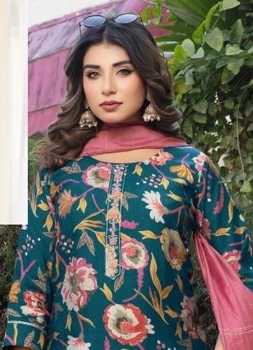 AMRITA - Catalog # 64744 (Set of 6 Readymade Salwar Suits)