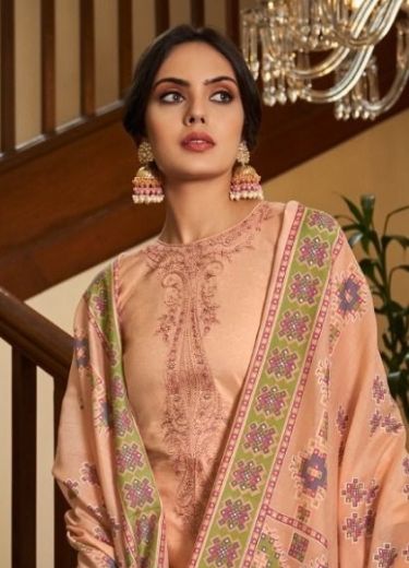 RANG-E-HAYA - Catalog # 64758 (Set of 8 Semi-Stitched / Un-Stitched Suits)