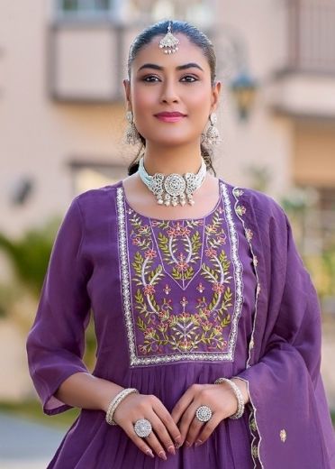 VAARI 1 - Catalog # 65047 (Set of 8 Readymade Salwar Suits)