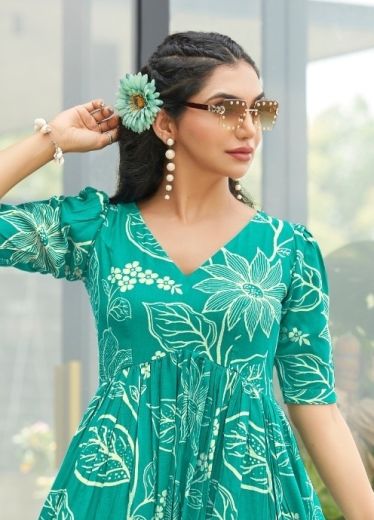 RAMBHA - Catalog # 65053 (Set of 4 Readymade Women's Kurtis / Tops)