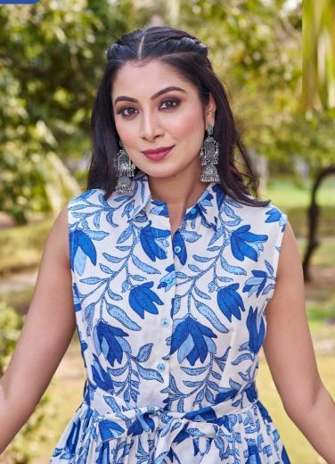 KAMALA - Catalog # 65066 (Set of 4 Readymade Women's Kurtis / Tops)