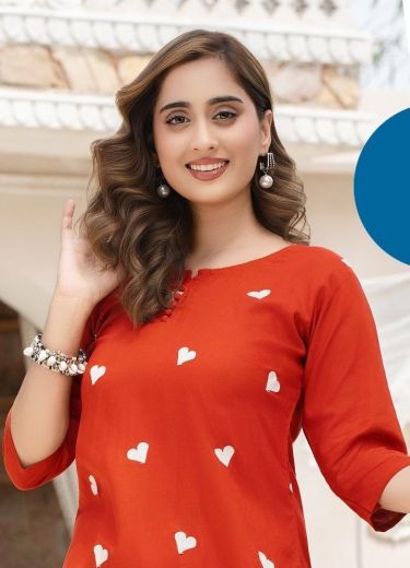 FORAM - Catalog # 65072 (Set of 6 Readymade Women's Kurtis / Tops)