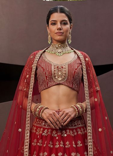 SERIES 2992 - Catalog # 65090 (Set of 5 Semi-Stitched Lehengas)