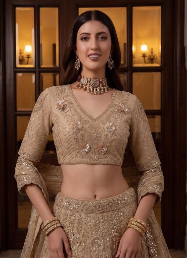 SERIES 2996 - Catalog # 65109 (Set of 4 Semi-Stitched Lehengas)