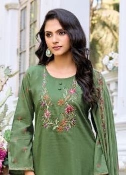 ZARINA - Catalog # 65113 (Set of 6 Semi-Stitched / Un-Stitched Suits)