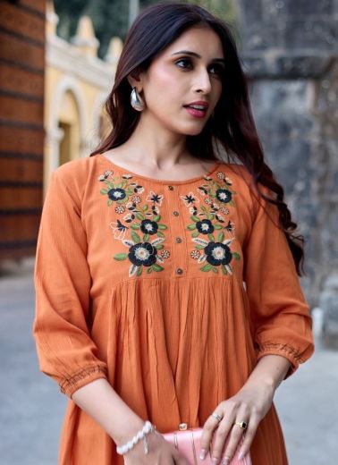 CRYSTAL 2 - Catalog # 65118 (Set of 6 Readymade Women's Kurtis / Tops)