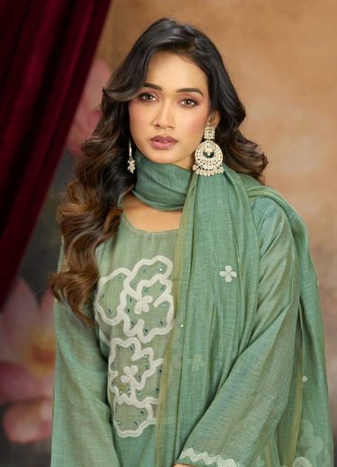 TOPAZ - Catalog # 65119 (Set of 4 Semi-Stitched / Un-Stitched Suits)