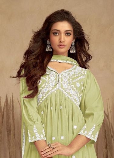 LAKHNAVI 7 NEW COLORS - Catalog # 65134 (Set of 4 Readymade Salwar Suits)