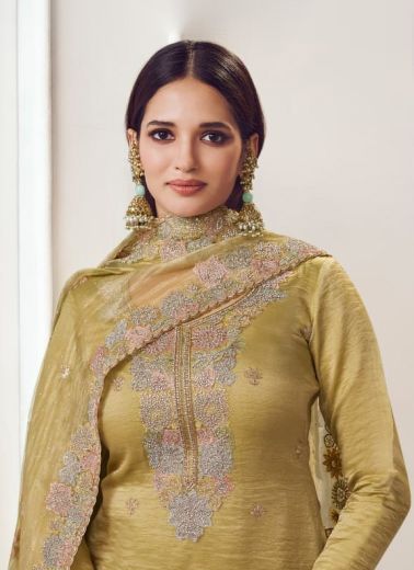 POSHAK - Catalog # 65143 (Set of 4 Semi-Stitched / Un-Stitched Suits)