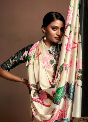 BOLLYWOOD SATIN - Catalog # 65165 (Set of 6 Sarees)