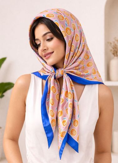 SATIN PRINTED SCARVES 1 - Catalog # 65186 (Set of 4 Only Dupattas)