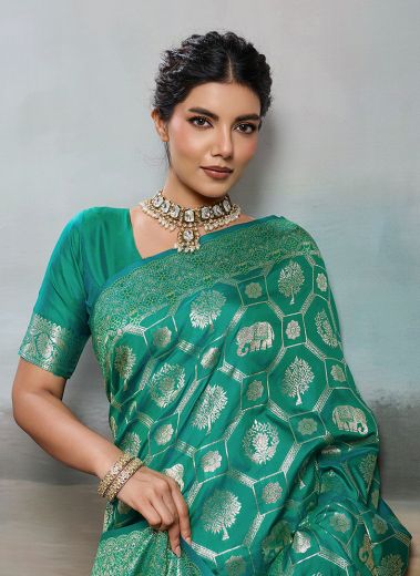RAJWADI SILK 2 - Catalog # 65198 (Set of 6 Sarees)