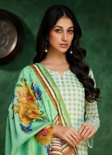 CHERRY - Catalog # 65216 (Set of 4 Semi-Stitched / Un-Stitched Suits)